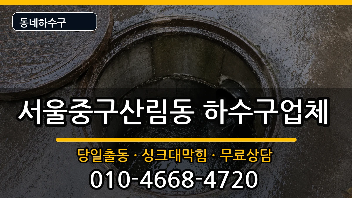 서울중구산림동  하수구막힘 FAQ형