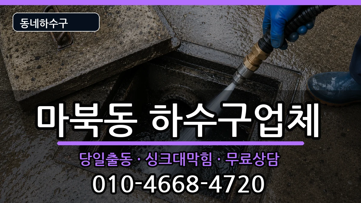경기용인시기흥구마북동 하수구막힘 경기용인시기흥구마북동 하수구막힘 증상 처리 안내 이미지 1
