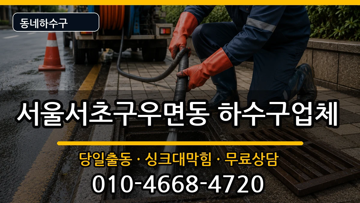 서울서초구우면동 하수구막힘 서울서초구우면동 하수구막힘 증상 처리 안내 이미지 1