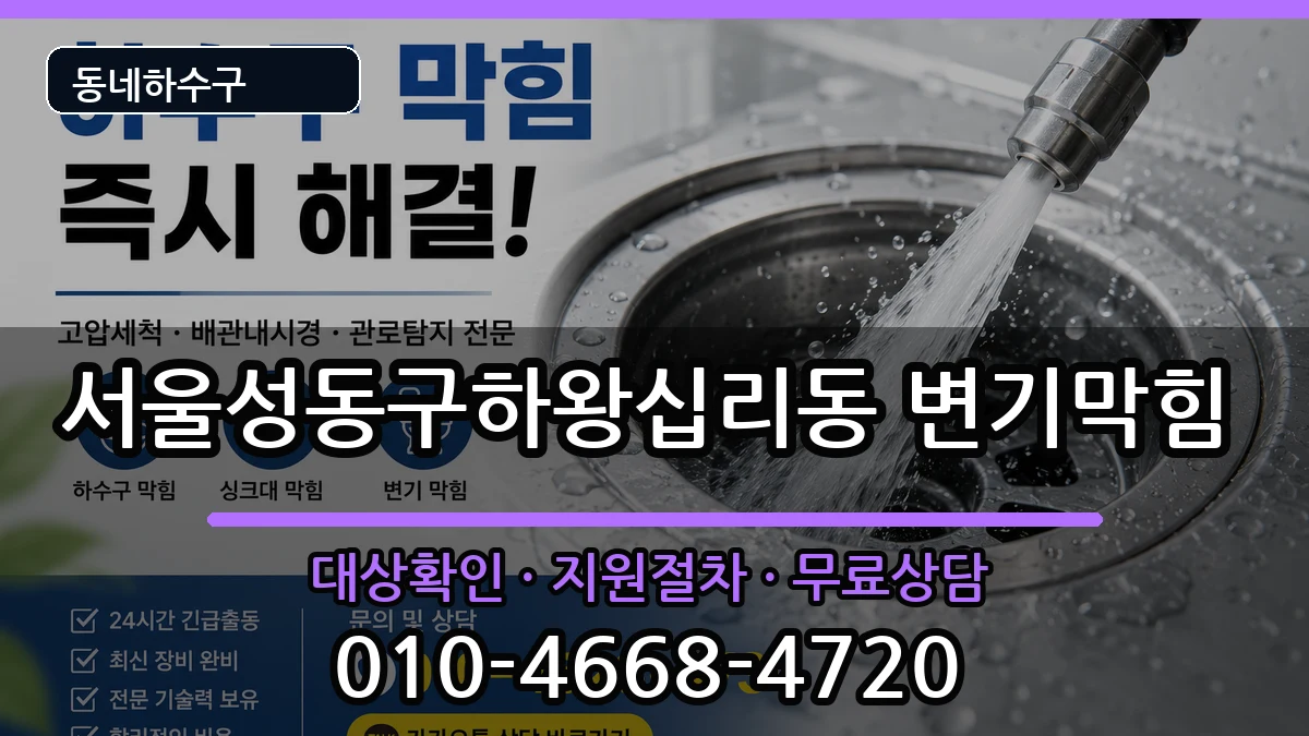 서울성동구하왕십리동 변기막힘 서울성동구하왕십리동 변기막힘 증상 처리 안내 이미지 3