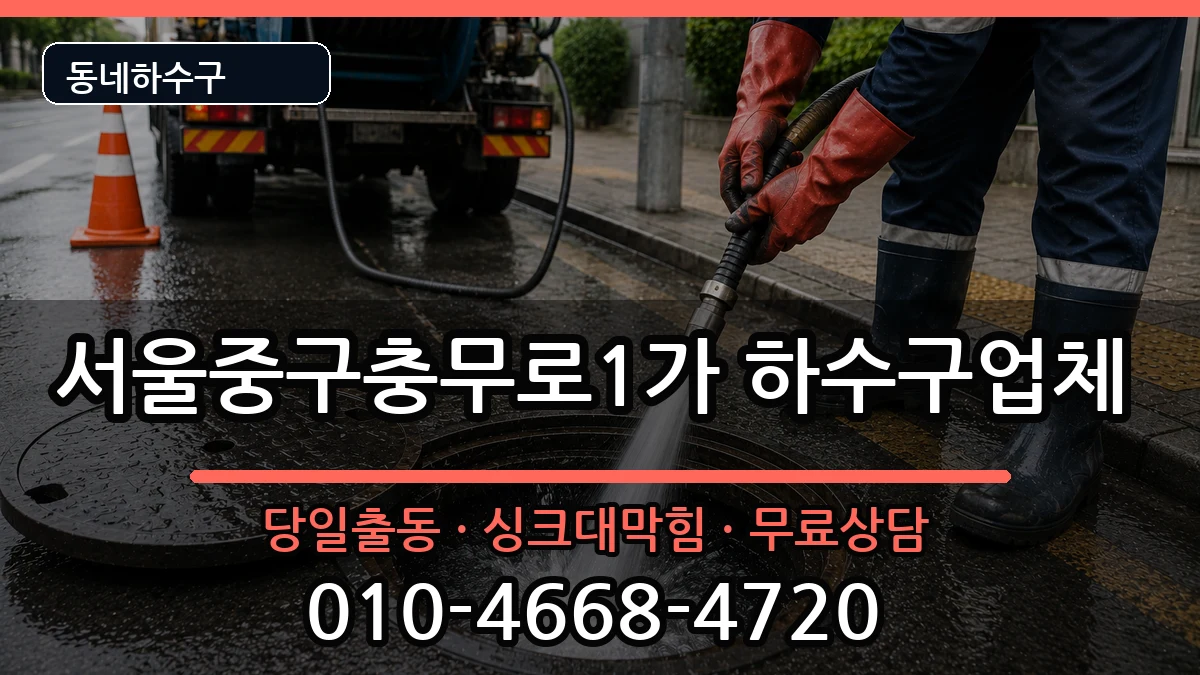서울중구충무로1가 하수구막힘 서울중구충무로1가 하수구막힘 증상 처리 안내 이미지 3
