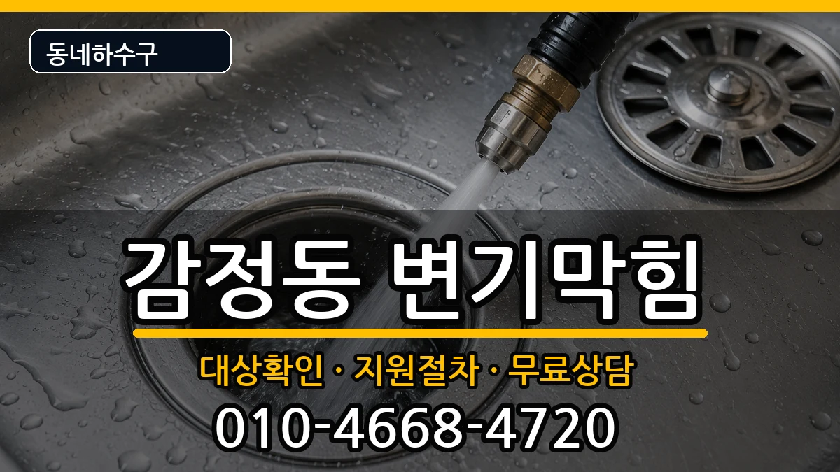 경기김포시감정동  변기막힘 비용형