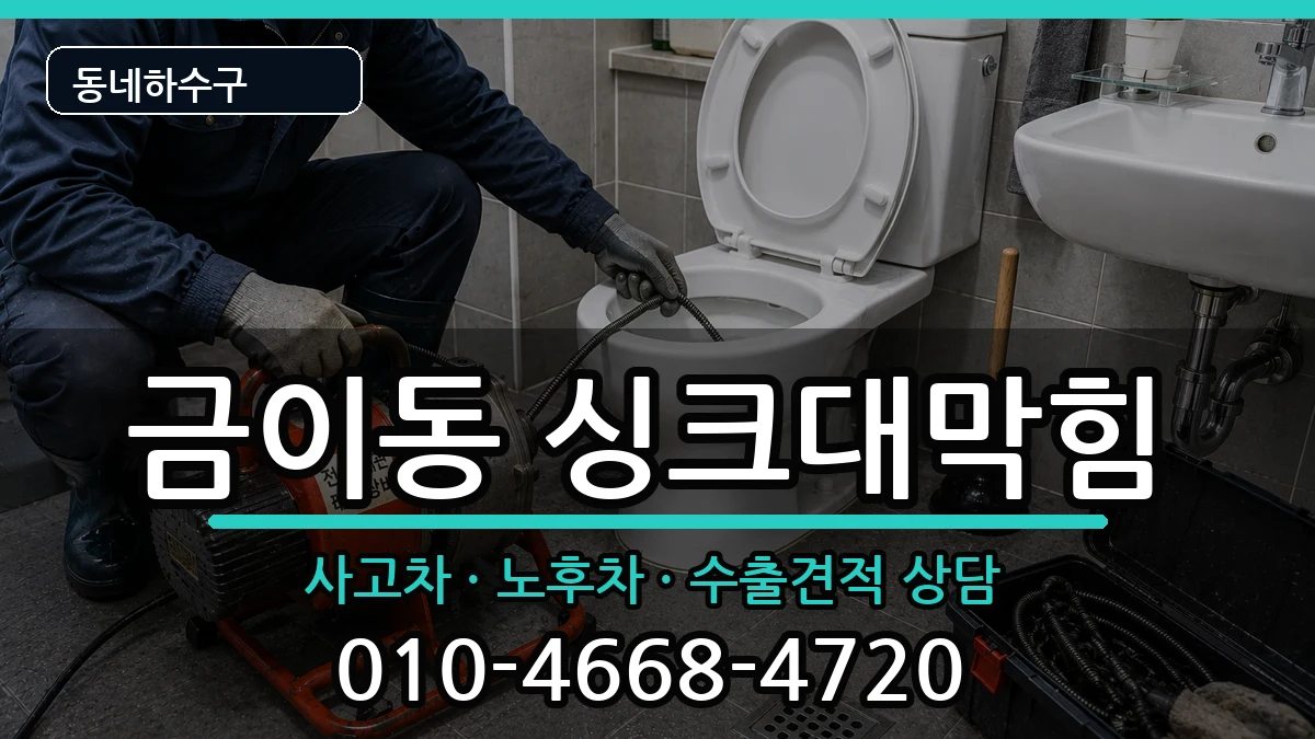 경기시흥시금이동  싱크대막힘 비교형