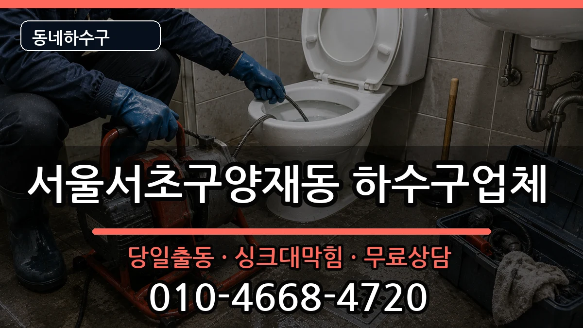 서울서초구양재동 하수구막힘 서울서초구양재동 하수구막힘 증상 처리 안내 이미지 3
