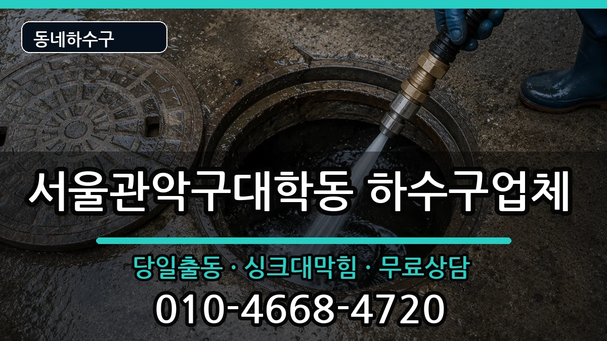 서울관악구대학동 하수구막힘 서울관악구대학동 하수구막힘 증상 처리 안내 이미지 2