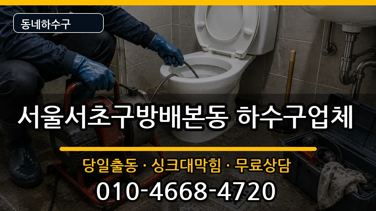 서울서초구방배본동 하수구막힘 서울서초구방배본동 하수구막힘 증상 처리 안내 이미지 2