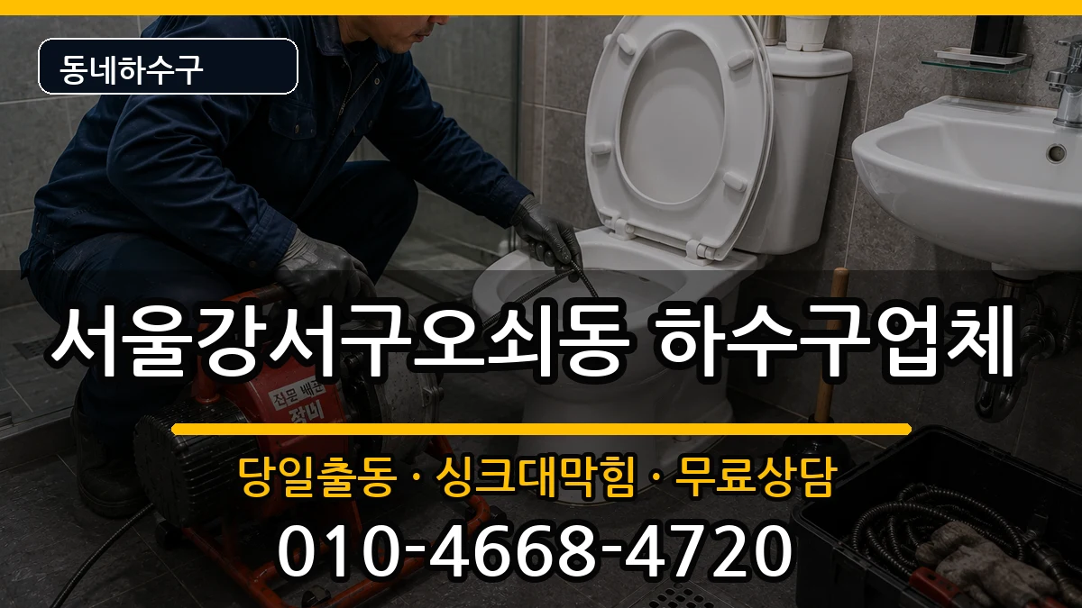 서울강서구오쇠동 하수구막힘 서울강서구오쇠동 하수구막힘 증상 처리 안내 이미지 1