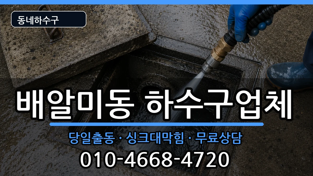 경기하남시배알미동 하수구막힘 경기하남시배알미동 하수구막힘 증상 처리 안내 이미지 3