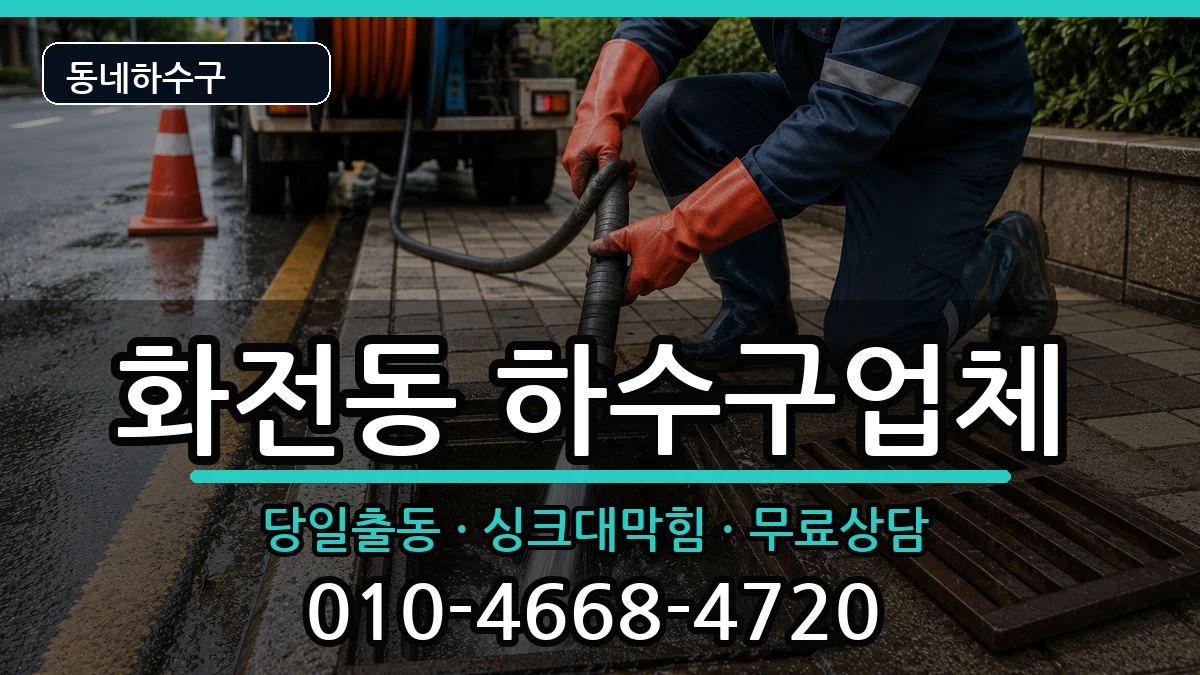 경기고양시덕양구화전동  하수구막힘 질문형