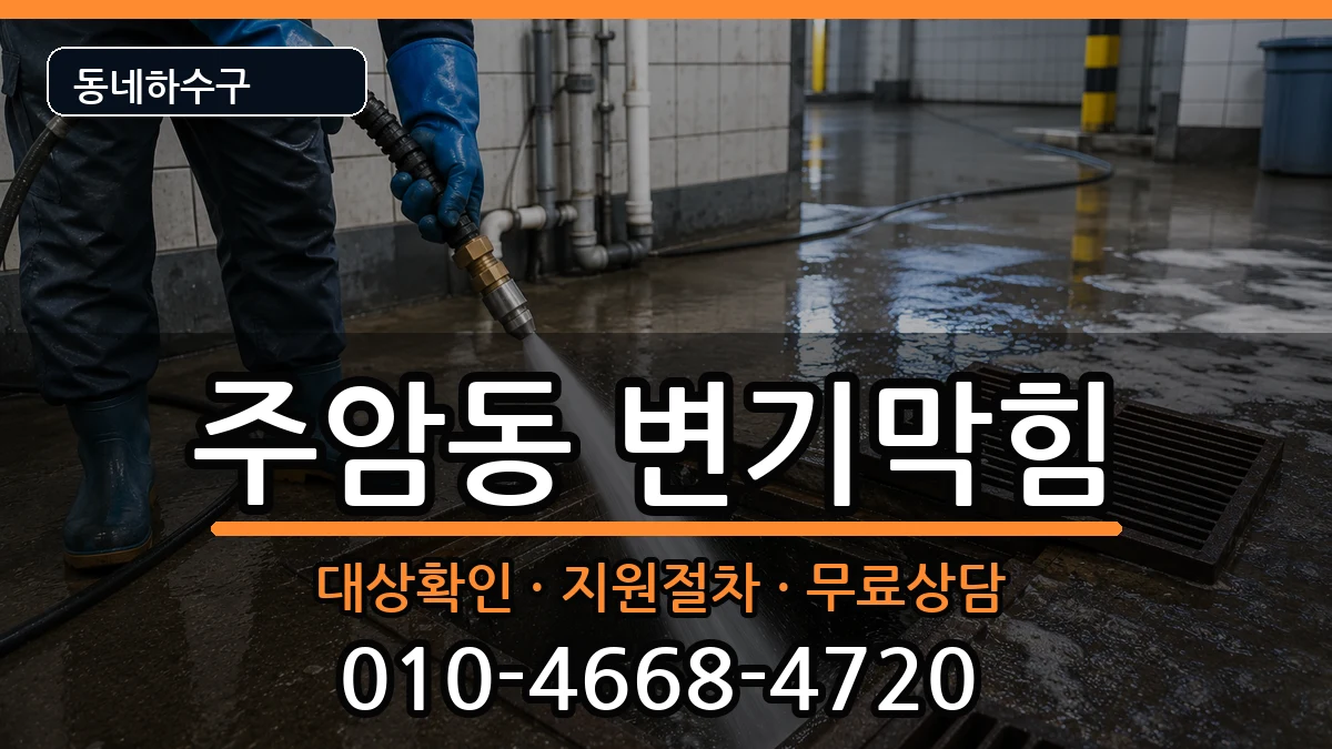 경기과천시주암동 변기막힘 증상 처리 안내 이미지 3
