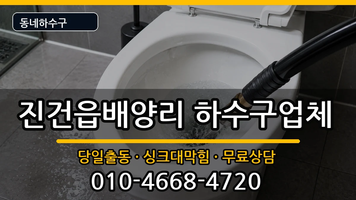 경기남양주시진건읍배양리 하수구막힘 경기남양주시진건읍배양리 하수구막힘 증상 처리 안내 이미지 1