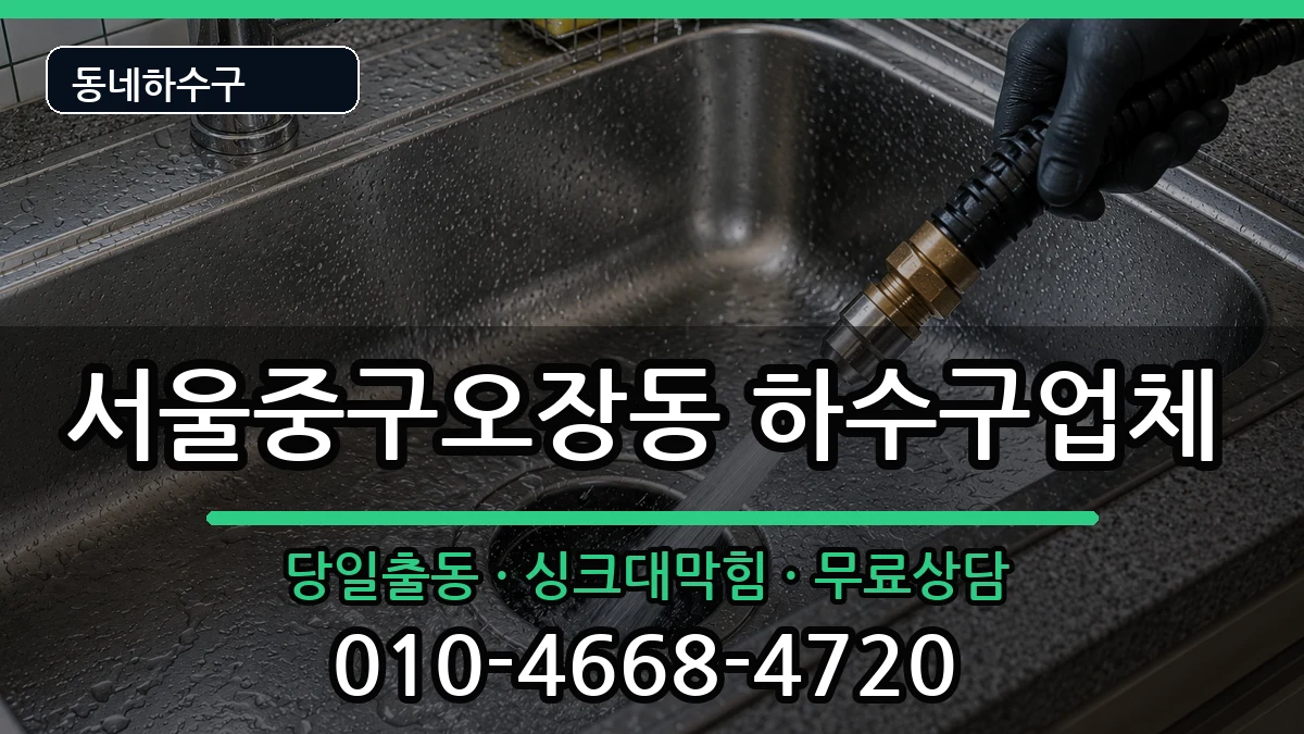 서울중구오장동 하수구막힘 서울중구오장동 하수구막힘 증상 처리 안내 이미지 2