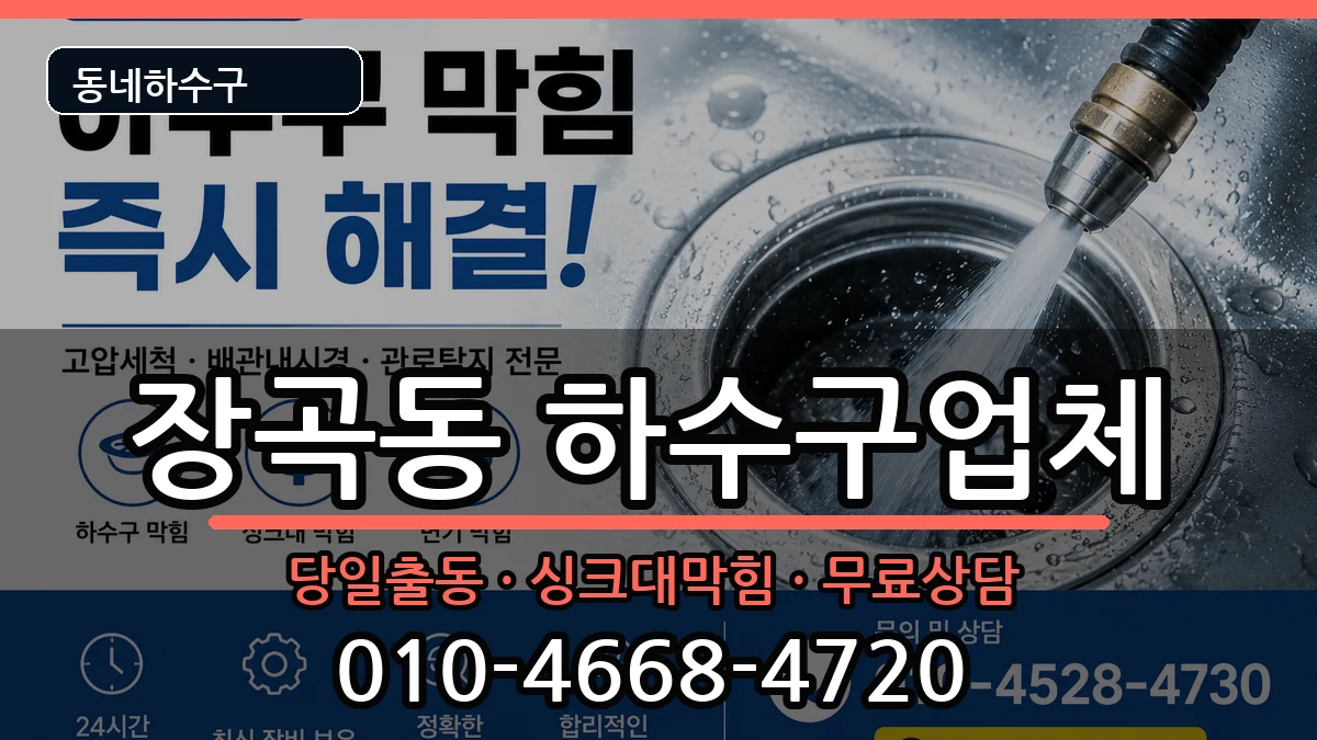 경기시흥시장곡동 하수구막힘 경기시흥시장곡동 하수구막힘 증상 처리 안내 이미지 2