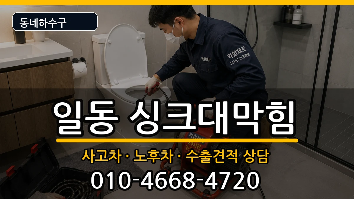 경기안산시상록구일동  싱크대막힘 사례형