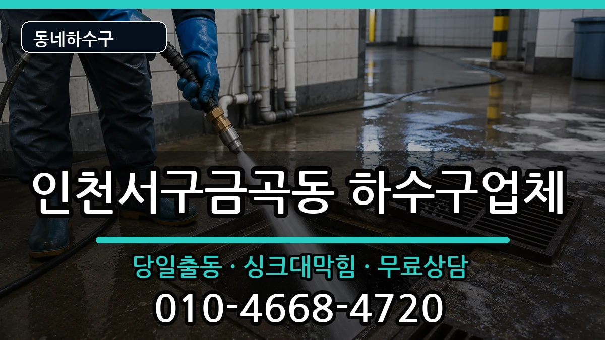 인천서구금곡동 하수구막힘 인천서구금곡동 하수구막힘 증상 처리 안내 이미지 1