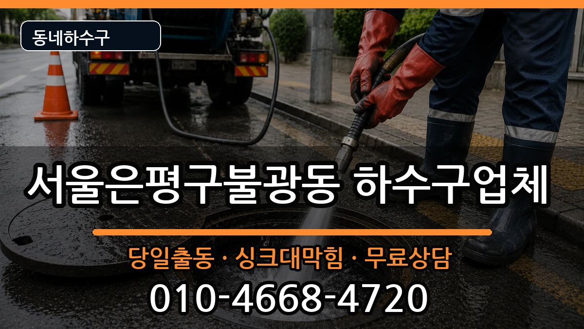 서울은평구불광동 하수구막힘 서울은평구불광동 하수구막힘 증상 처리 안내 이미지 2