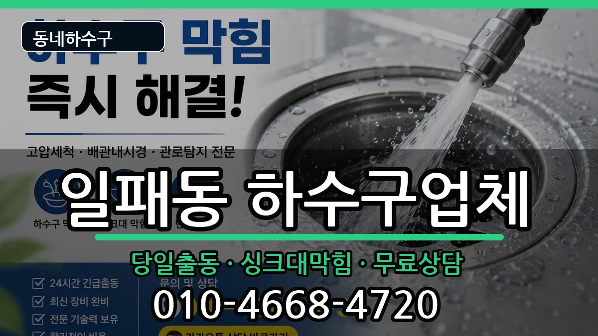 경기남양주시일패동 하수구막힘 경기남양주시일패동 하수구막힘 증상 처리 안내 이미지 2