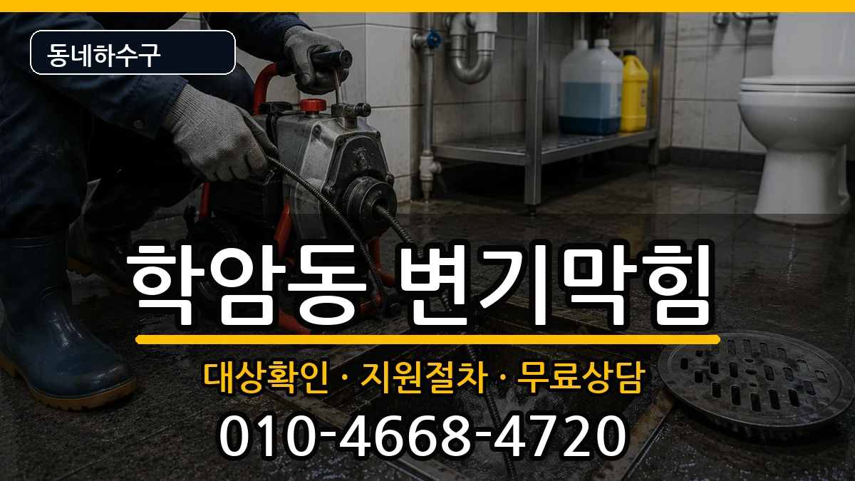 경기하남시학암동  변기막힘 정보형
