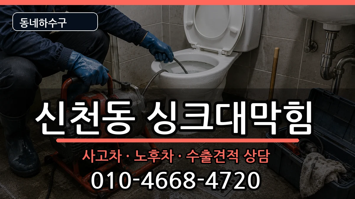 경기시흥시신천동  싱크대막힘 비교형
