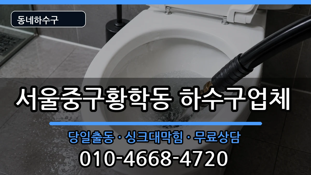 서울중구황학동 하수구막힘 서울중구황학동 하수구막힘 증상 처리 안내 이미지 1