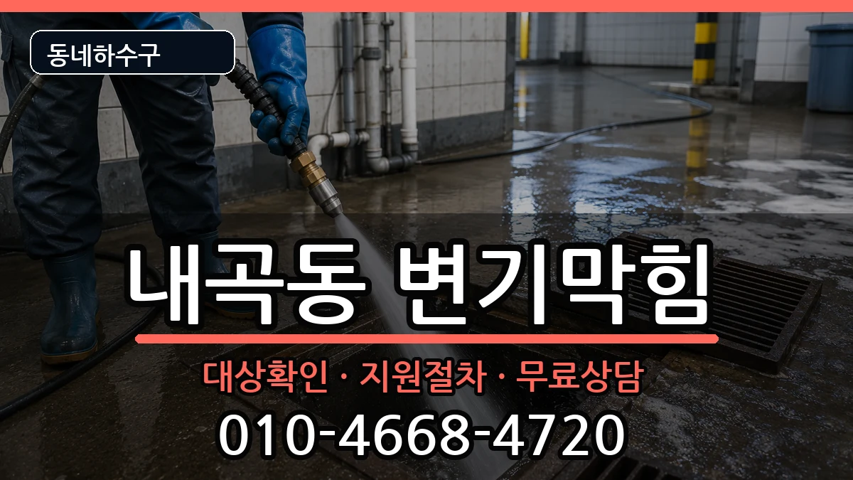 경기고양시덕양구내곡동  변기막힘 지역형