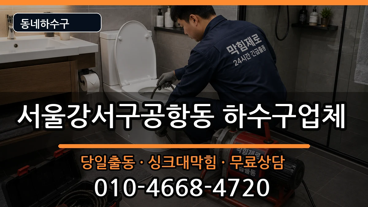 서울강서구공항동  하수구막힘 절차형