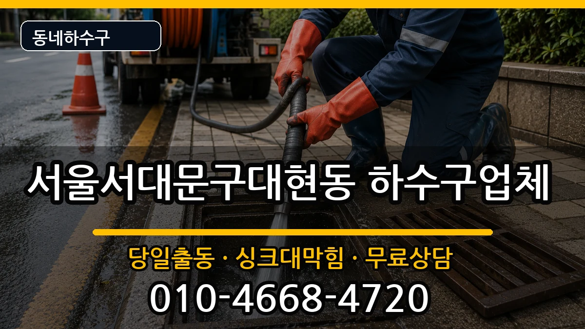 서울서대문구대현동 하수구막힘 서울서대문구대현동 하수구막힘 증상 처리 안내 이미지 2