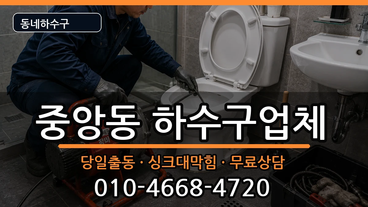경기과천시중앙동  하수구막힘 사례형