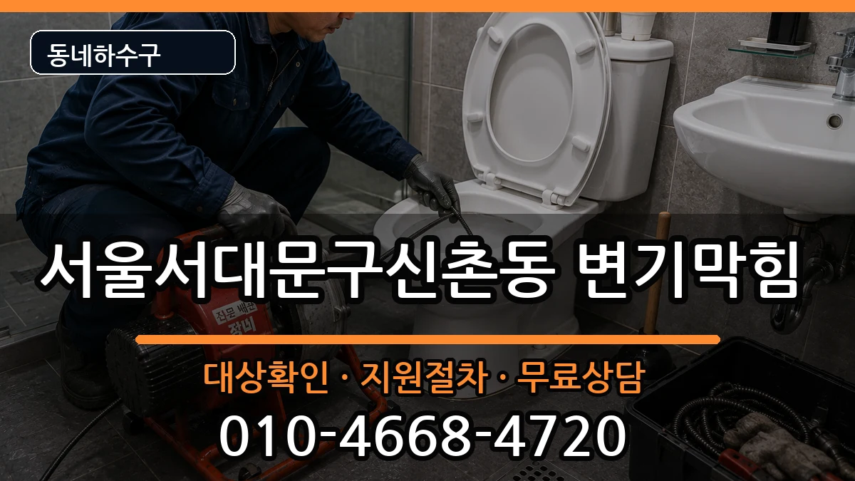 서울서대문구신촌동 변기막힘 증상 처리 안내 이미지 2