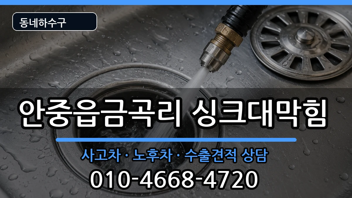 경기평택시안중읍금곡리 싱크대막힘 경기평택시안중읍금곡리 싱크대막힘 증상 처리 안내 이미지 3