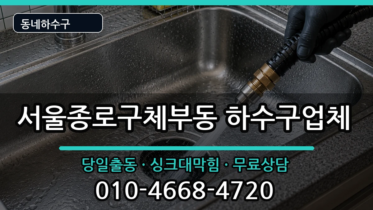 서울종로구체부동 하수구막힘 서울종로구체부동 하수구막힘 증상 처리 안내 이미지 2
