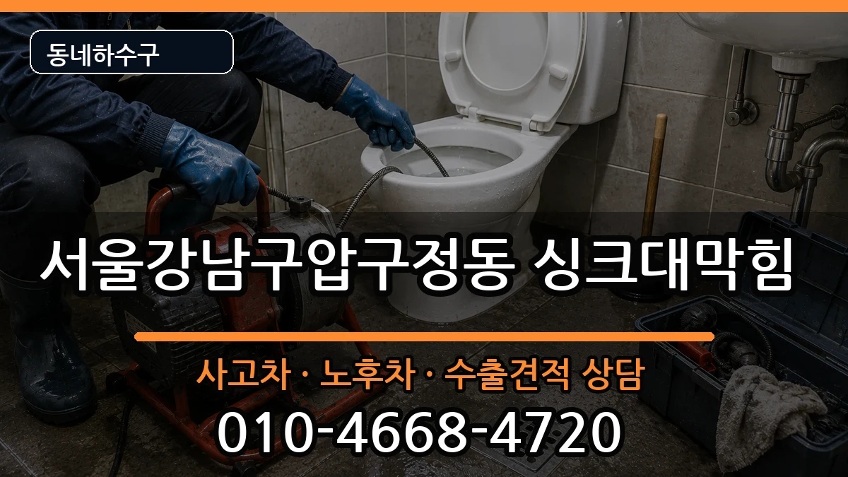 서울강남구압구정동 싱크대막힘 서울강남구압구정동 싱크대막힘 증상 처리 안내 이미지 3