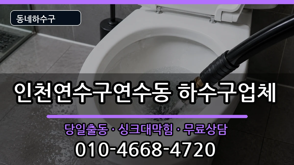 인천연수구연수동 하수구막힘 인천연수구연수동 하수구막힘 증상 처리 안내 이미지 2