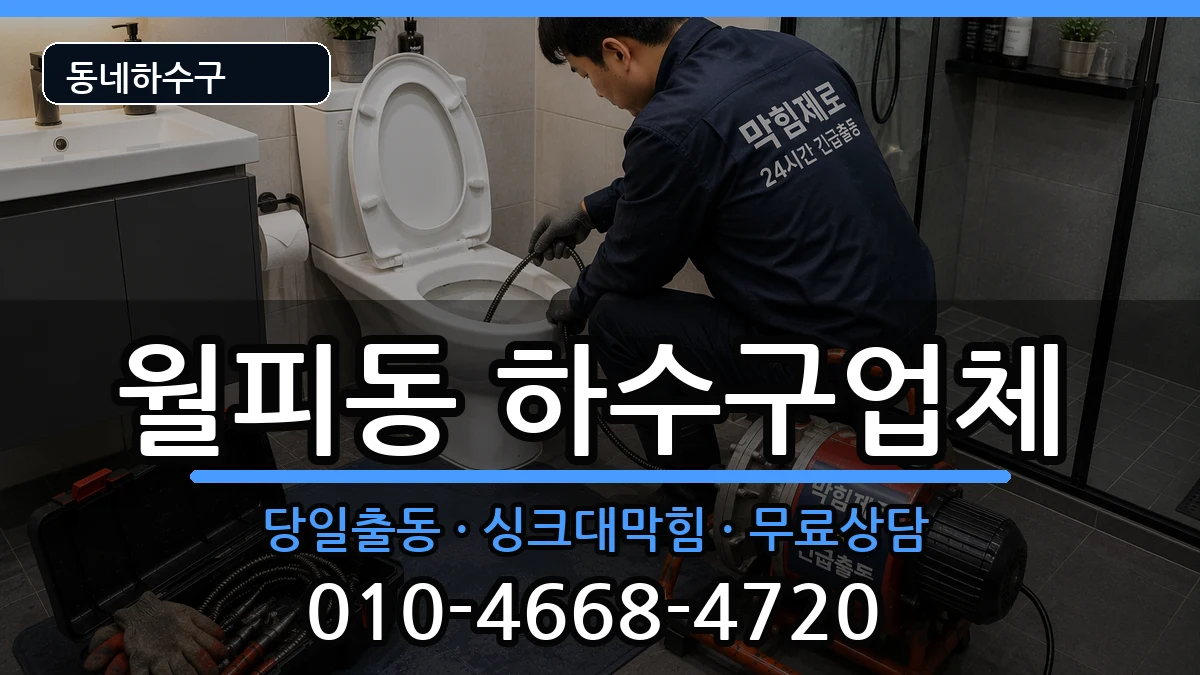 경기안산시상록구월피동 하수구막힘 증상 처리 안내 이미지 1