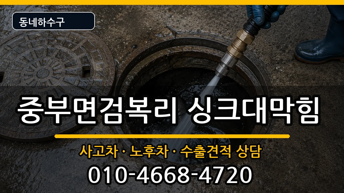 경기광주시중부면검복리 싱크대막힘 경기광주시중부면검복리 싱크대막힘 증상 처리 안내 이미지 2