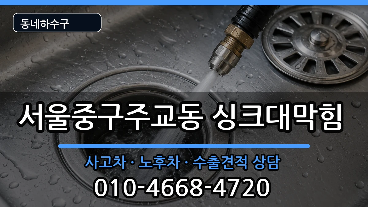 서울중구주교동 싱크대막힘 서울중구주교동 싱크대막힘 증상 처리 안내 이미지 2