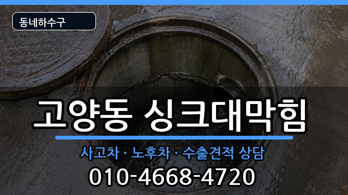 경기고양시덕양구고양동 싱크대막힘 증상 처리 안내 이미지 3