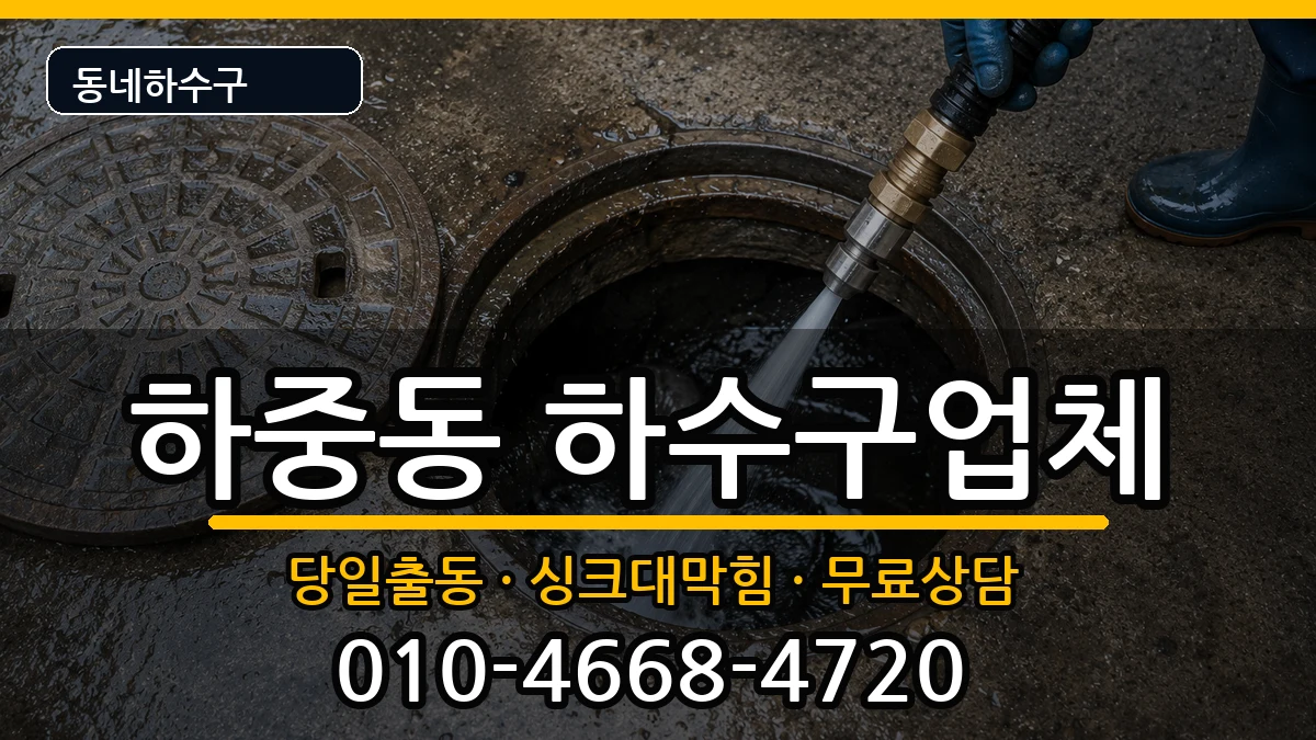 경기시흥시하중동 하수구막힘 경기시흥시하중동 하수구막힘 증상 처리 안내 이미지 1