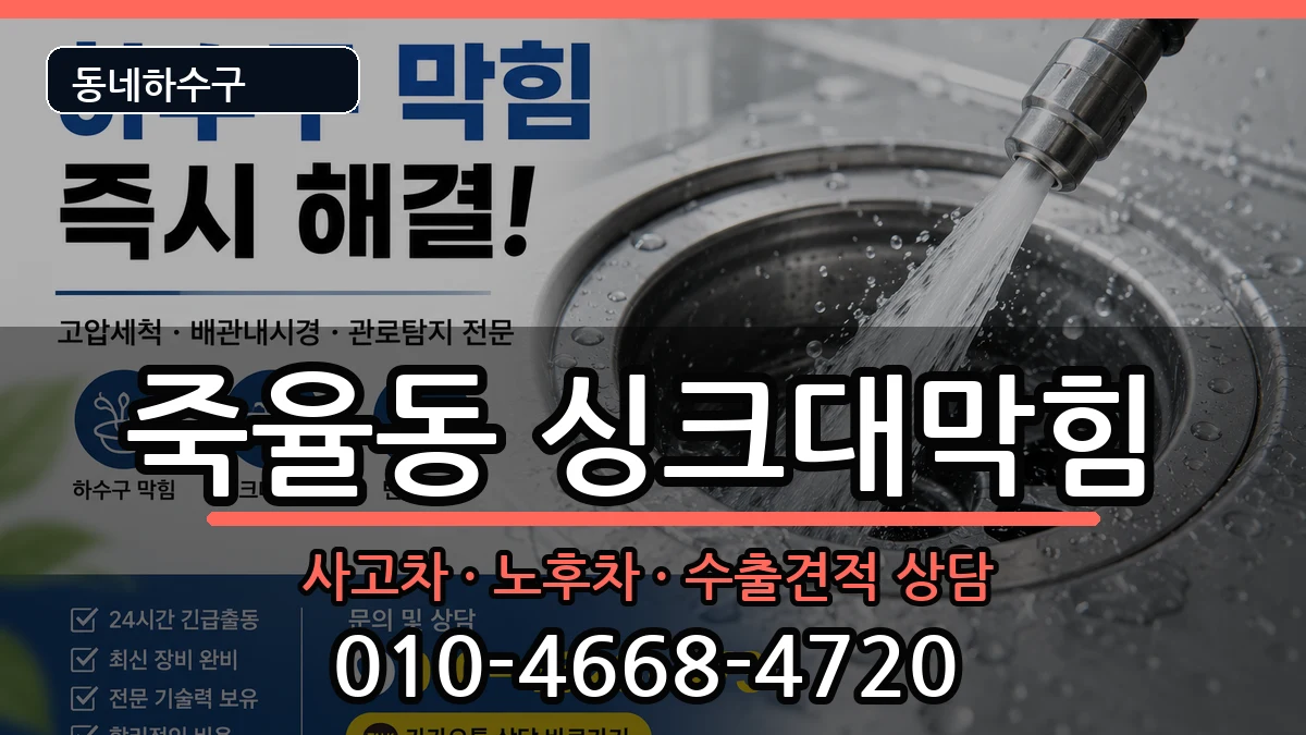 경기시흥시죽율동 싱크대막힘 경기시흥시죽율동 싱크대막힘 증상 처리 안내 이미지 2