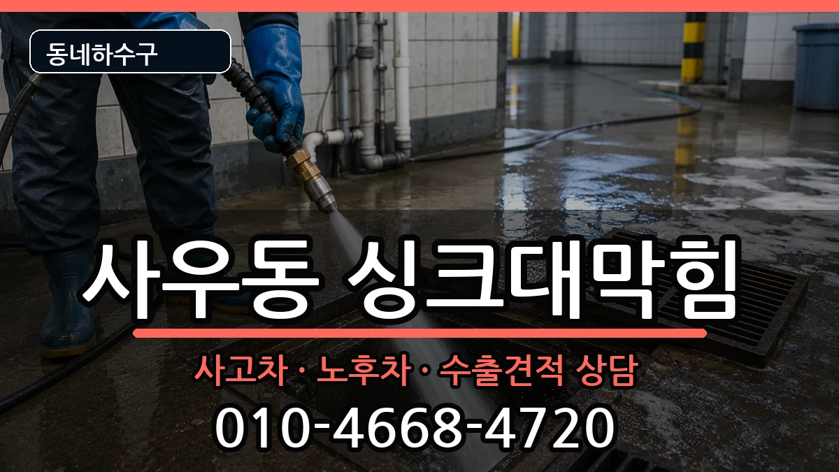 경기김포시사우동  싱크대막힘 지역형
