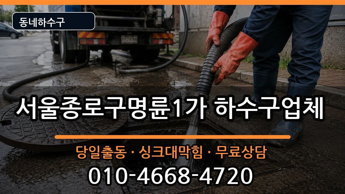 서울종로구명륜1가 하수구막힘 서울종로구명륜1가 하수구막힘 증상 처리 안내 이미지 3