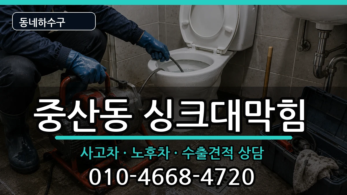 경기고양시일산동구중산동 싱크대막힘 경기고양시일산동구중산동 싱크대막힘 증상 처리 안내 이미지 2