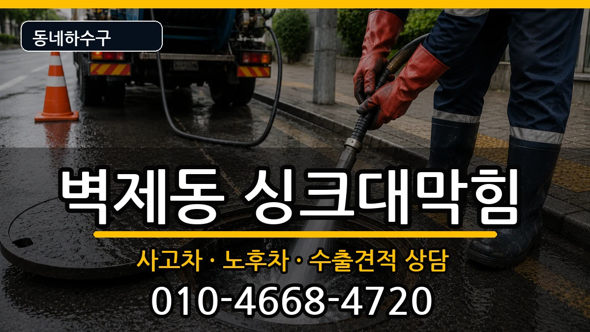 경기고양시덕양구벽제동 싱크대막힘 증상 처리 안내 이미지 2