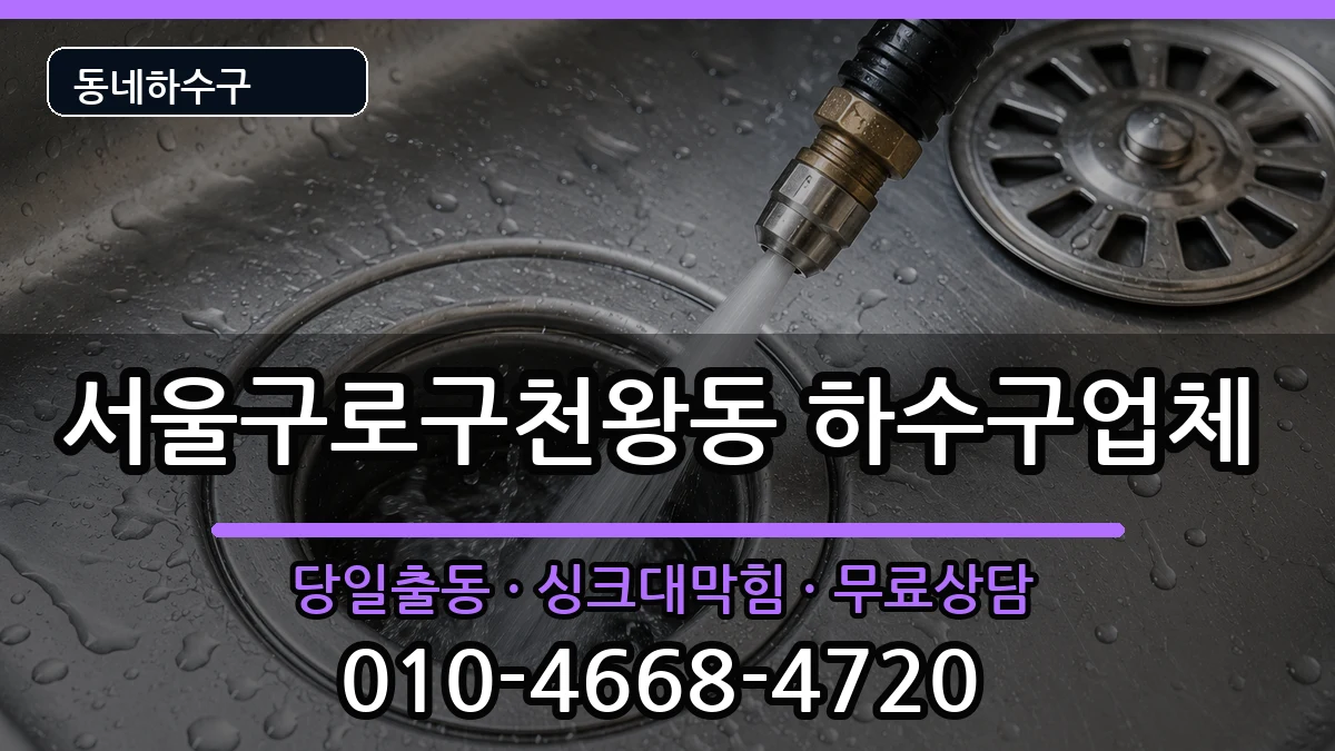 서울구로구천왕동 하수구막힘 서울구로구천왕동 하수구막힘 증상 처리 안내 이미지 2