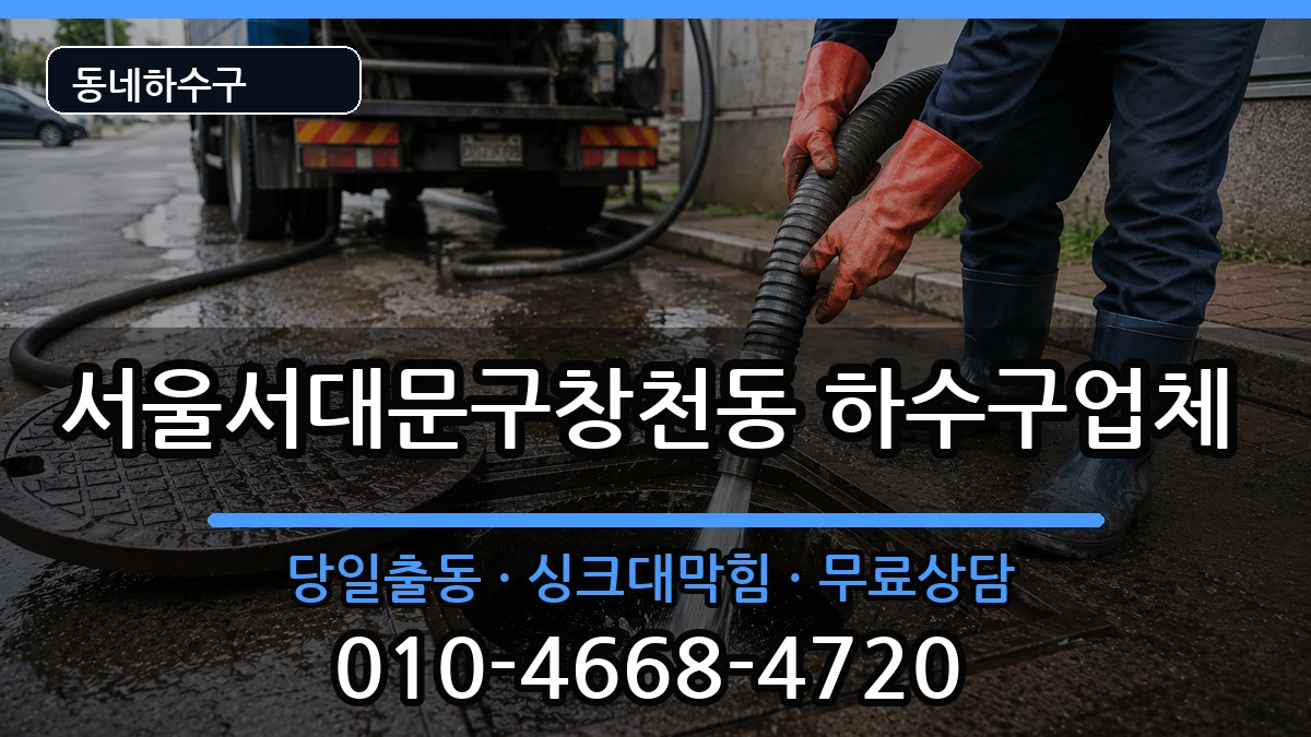 서울서대문구창천동 하수구막힘 서울서대문구창천동 하수구막힘 증상 처리 안내 이미지 2