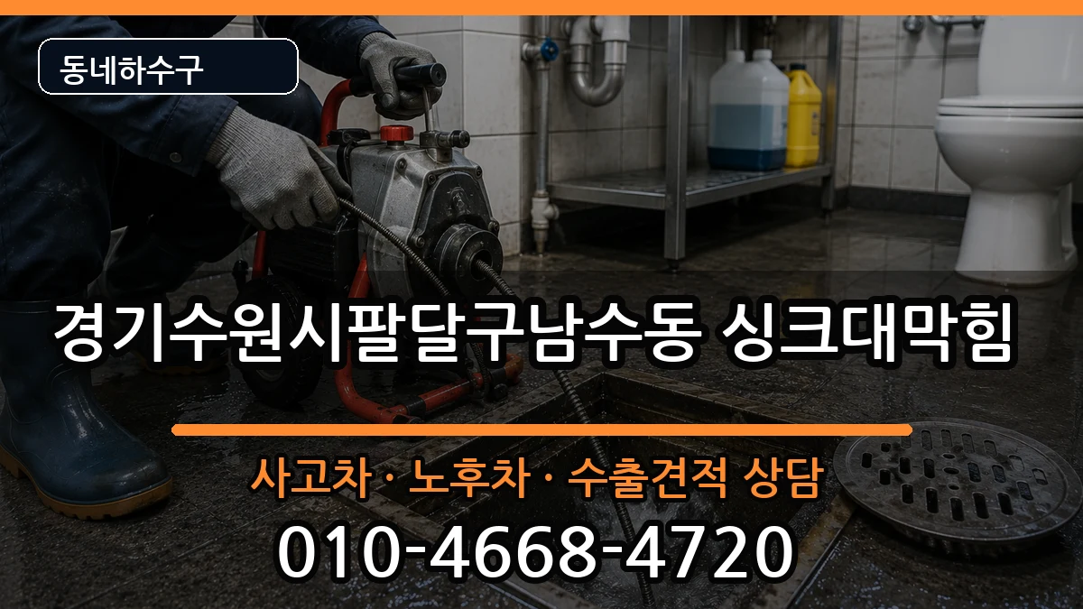 경기수원시팔달구남수동  싱크대막힘 정보형