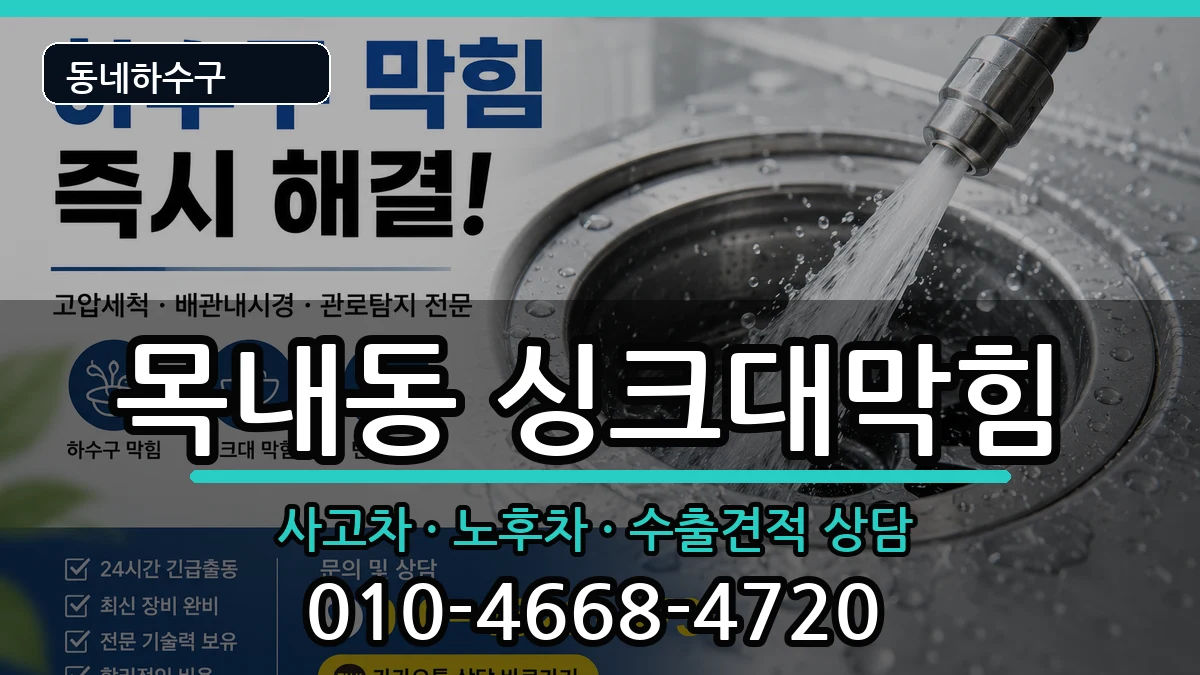 경기안산시단원구목내동 싱크대막힘 경기안산시단원구목내동 싱크대막힘 증상 처리 안내 이미지 2