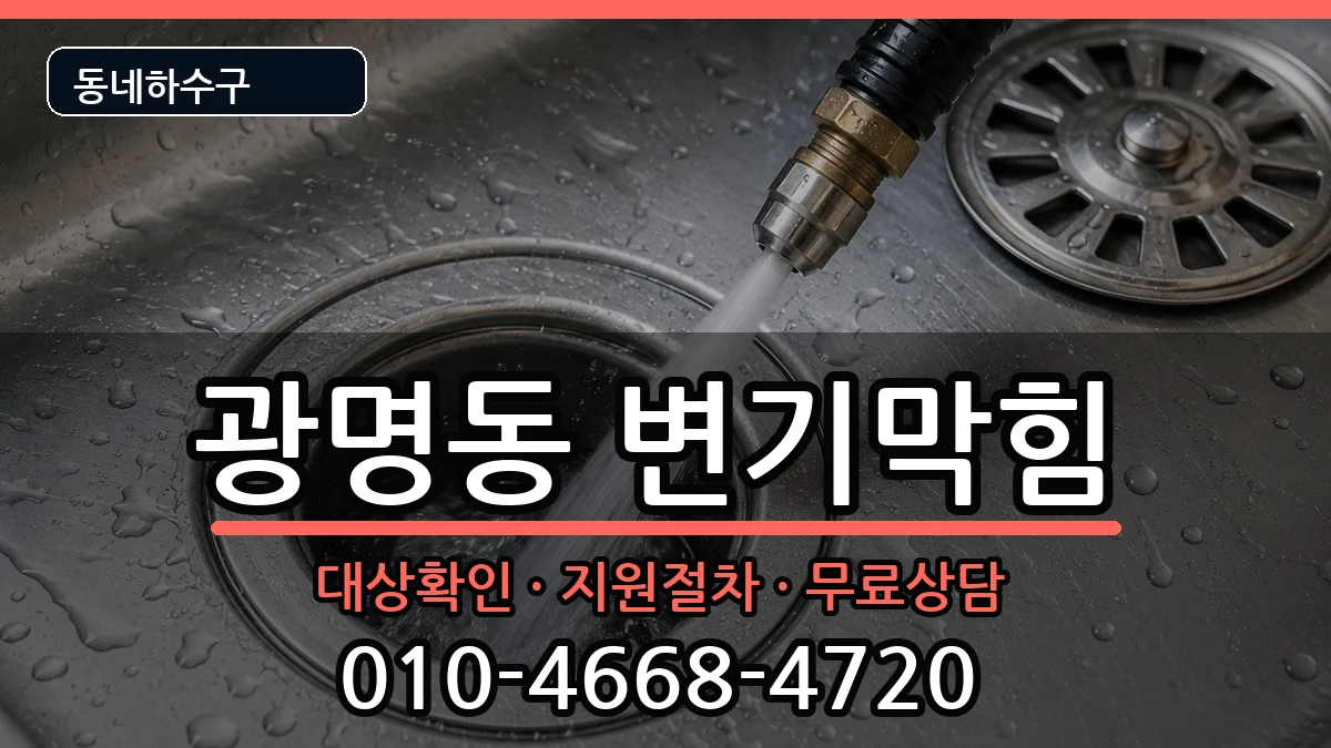 경기광명시광명동 변기막힘 증상 처리 안내 이미지 2