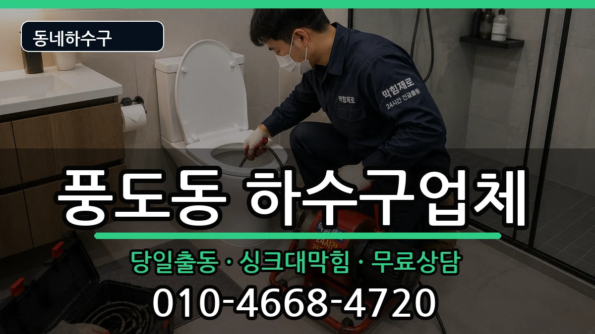 경기안산시단원구풍도동 하수구막힘 증상 처리 안내 이미지 3