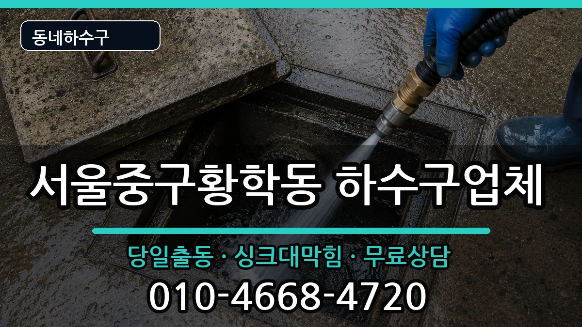 서울중구황학동  하수구막힘 주의사항형